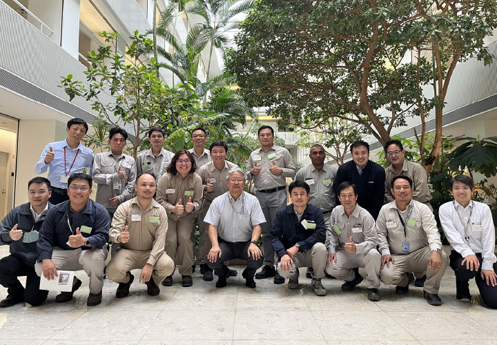 Group photo at KI Building