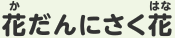 花だんにさく花