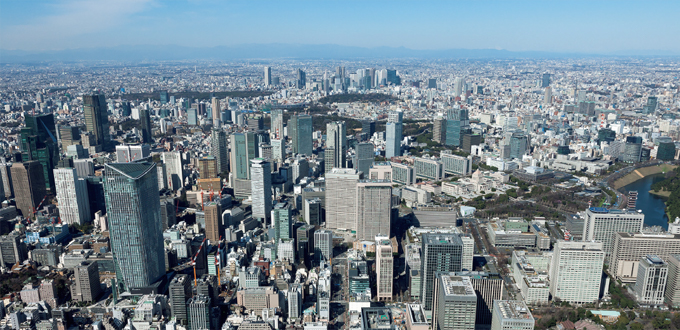 写真：スポーツベット 着いたービルが建ち並ぶ現在の東京