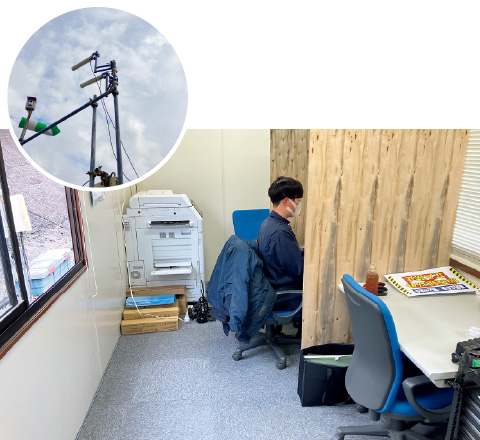 図版：Wi-Fi環境を整備したサテライトオフィス