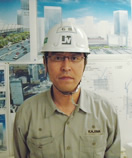 様々な機電スポーツベット ビットコインを現場に適用する石田機電課長の写真