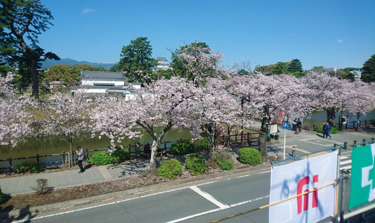図版：歴史ある小田原城下で