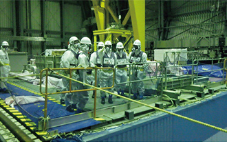 写真：押味社長の現場パトロール風景