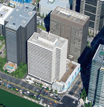 写真：解体前のりそな・マルハビル俯瞰。