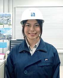 写真:東北支店 女川町女川駅北地区災害公営住宅建設工事事務所 松島 歩惟