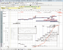 図版：建築部門の標準工程表ツールとして活用されている