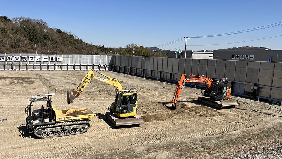 月面環境での作業を想定した自律遠隔施工の実証実験