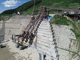 図版：成瀬スポーツ ベット ボーナス堤体打設工事（第1期・第2期）