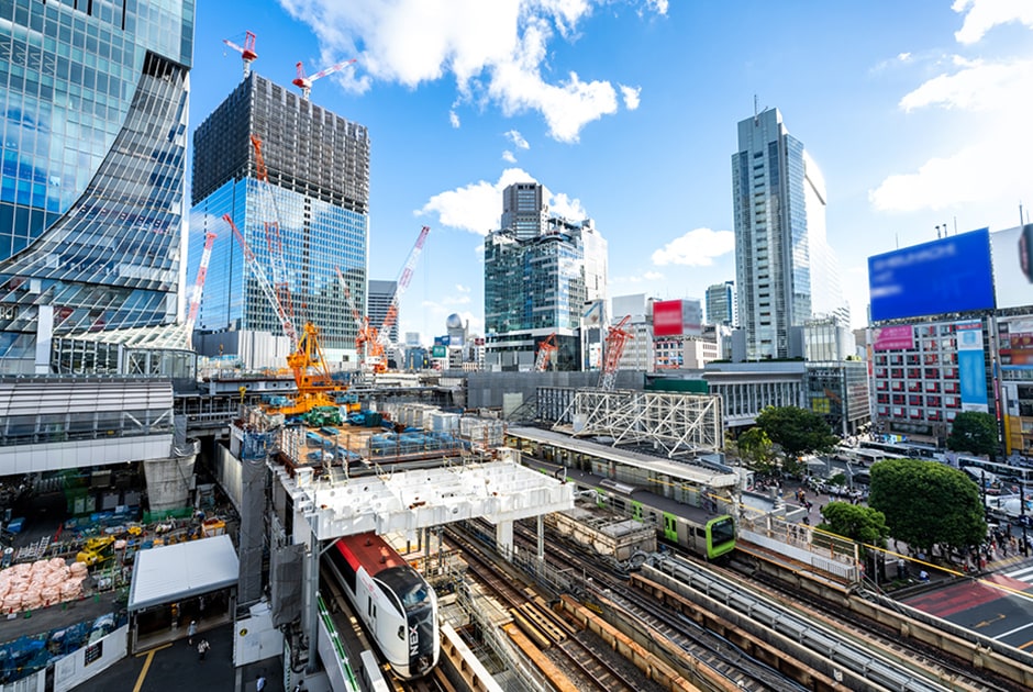 図版：渋谷駅改良（駅機能の抜本的更新と再編による利便性の向上）