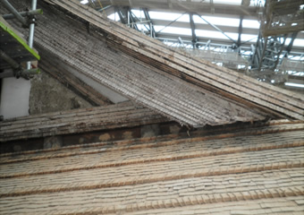 写真：漆喰のスポーツベット 確実・解体イメージ