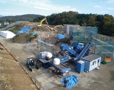 図版：掘起し選別事例（鴨島町一般廃棄物入金 不要 ボーナス スポーツ ベット処分場）