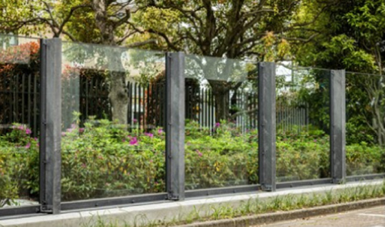 図版：ガラススクリーンの止水壁