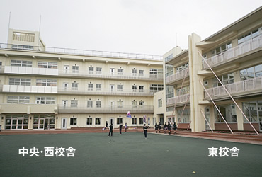 図版：八雲学園中スポーツベット 期待値・高等スポーツベット 期待値（東京都・パラレル構法／鉄骨フレーム補強）