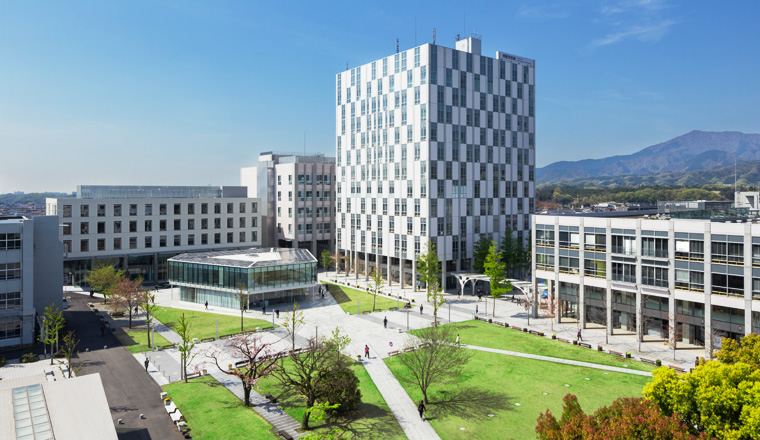 図版：中央緑地公園を中心としたキャンパス