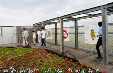 図版：生徒によるワークショップの様子