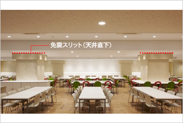 図版：地下1階の食堂